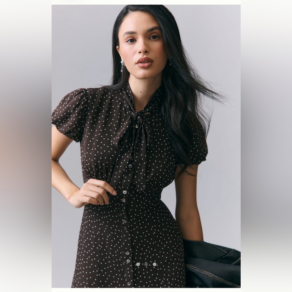 Reformation dress Bloomsberry in Colette dot NWT - Picture 4 of 13